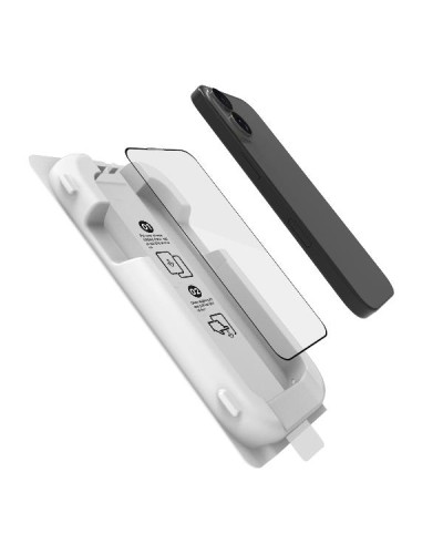 GLASSKIT - Applicatore auto-allineante con vetro protettivo 9H con spessore 0.3 mm compatibile con Apple iPhone 17 [IPHONE 17 C