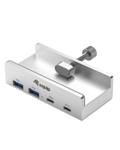 EQUIP - HUB USB 4-PORTE con morsetto, 5 Gbps