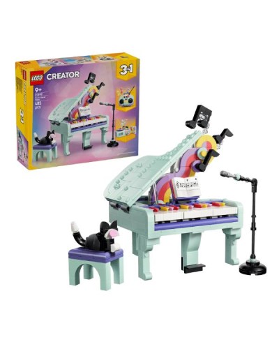 PIANOFORTE DECORATIVO CON GATTO