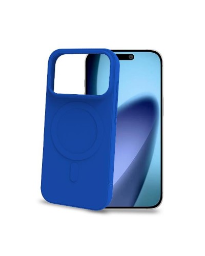 CROMOMAG - Cover in TPU morbido compatibile con la tecnologia Magsafe, colore blu compatibile con Apple iPhone 17 PRO [IPHONE 1