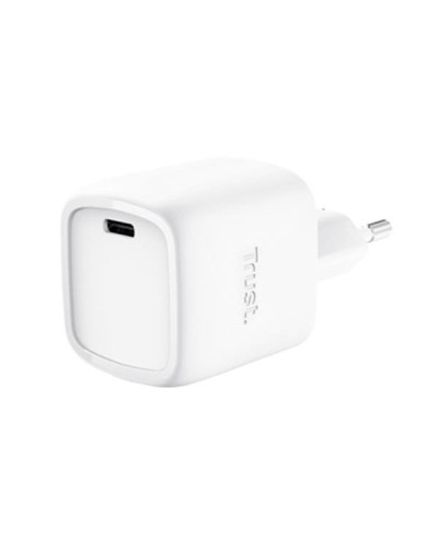ALIMENTATORE USB-C GAN 30W - PLASTICA RICICLATA 50% - TRUST MAXO - BIANCO