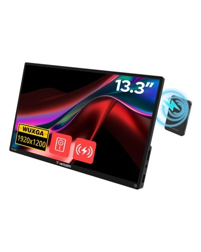 Monitor portatile 13,3" Touchscreen  risoluzione WUXGA  alimentazione anche wireless Power bank incluso