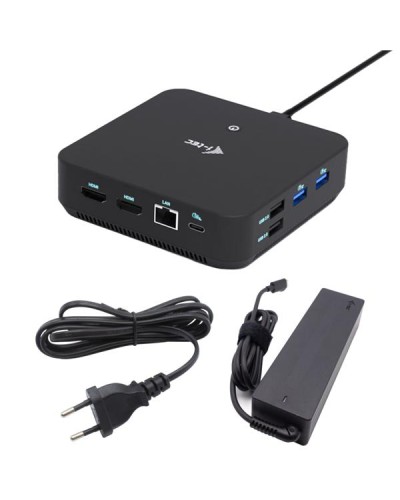 Docking station USB-C Triplo video: 1x Display Port + 2x HDMI PD 100 W + alimentatore 100W