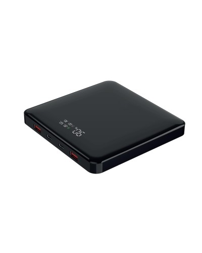NILOX TECH - Powerbank slim, potenza massima 100 Watt. display LED integrato, 4 porte USB, 2 porte USB-C, 2 porte USB-A, capaci