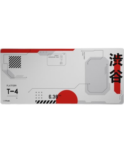 TAPPETINO/MOUSEPAD XXL - LAVABILE - PROTEGGI SCRIVANIA MISURA 930x400 - TRUST GXT 759 - JAPAN WHITE