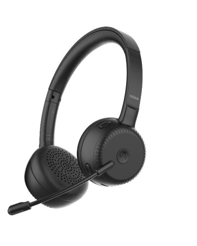 NILOX TECH - Cuffie con microfono Wireless DUAL CONNECTIVITY, con cancellazione del rumore ambientale (ENC), dongle USB (sia ti