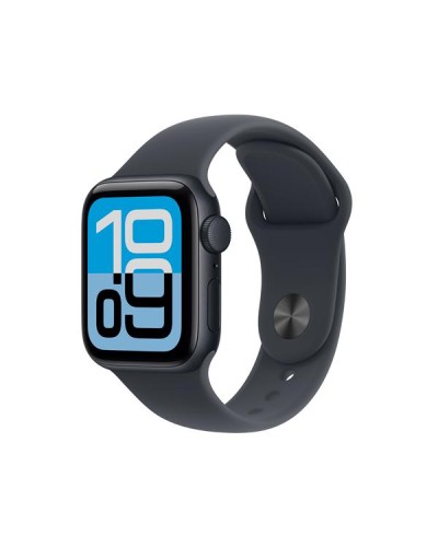 Apple Watch SE 3 GPS, Cassa 40 mm in alluminio mezzanotte con Cinturino Sport mezzanotte - S/M