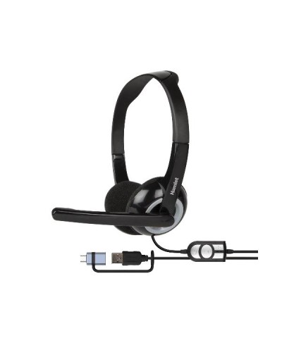 HHEADMUS-CX  CUFFIA CON MICROFONO E TELECOMANDO USB-A + USB-C