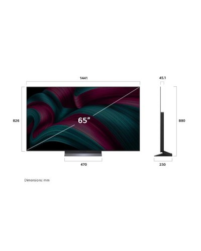 65 OLED EVO C5 4K UHD BASE CENTRALE WEBOS25