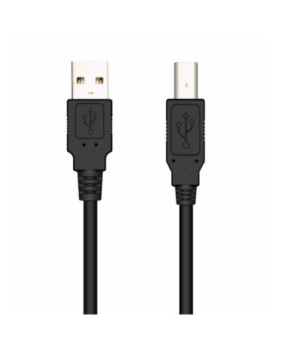 NILOX TECH - Cavo con connettore USB-A 2.0 a connettore USB-B 2.0, maschio a maschio, lunghezza cavo 3 mt