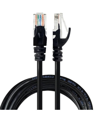 NILOX TECH - Cavo di rete Ethernet RJ45 CAT 5E, maschio a maschio, lunghezza cavo 2 mt, guaina PVC flessibile e resistente