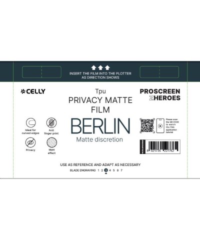 PROFILMPRO PRIVACY MATTE - Pellicola trasparente da 5 pezzi con finitura opaca con effetto Privacy compatibile con il plotter P