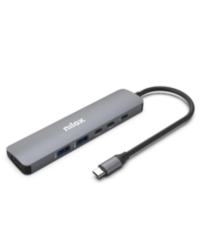 NILOX TECH - Docking USB-C slim 6in1