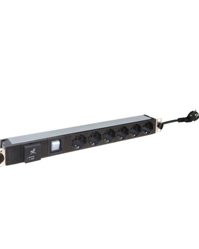 BASIC PDU 19 INCHES 1PHASE 16A  6 P40+L+S
