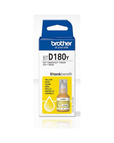 Flacone inchiostro Giallo Brother BTD180Y