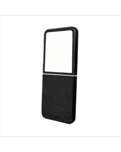 FOLDING - Cover in TPU composta da scocca anteriore e posteriore, effetto pelle sintetica colore nero compatibile Samsung Galax