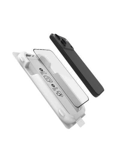 GLASSKIT - Applicatore auto-allineante con vetro protettivo 9H con spessore 0.3 mm compatibile con Apple iPhone 17 Pro Max [IPH