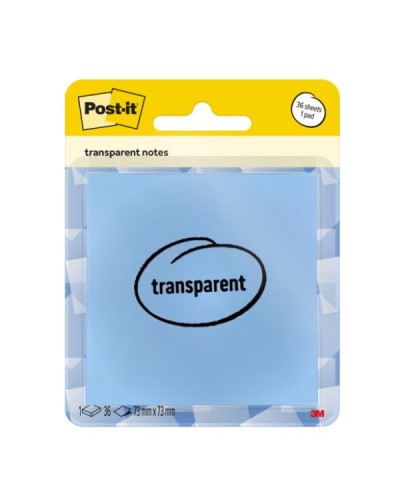 POST-IT TRANSPARENT WASHED DENIMBLU