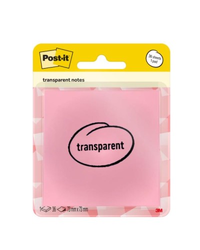 POST-IT TRANSPARENT PAPAYA FIZZ
