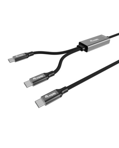 EQUIP - CAVO DI RICARICA USB-C a C a Y, PD 3.1 140W, E-marker, Intrecciato, 1.5m