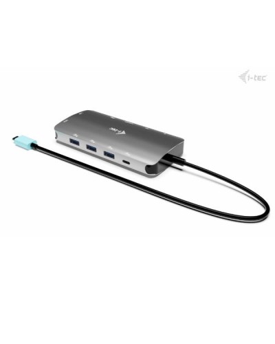 DOCKING USB-C METAL NANO 3 MONITOR (HDMI+VGA+DP), 5xUSB 3.2