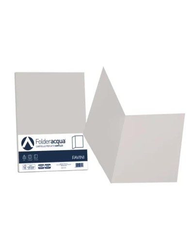 FOLDER LUCE E ACQUA Simplex - 50 cartelline - ghiaccio