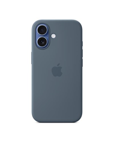 Custodia MagSafe in silicone per iPhone 17 - Blu salmastro