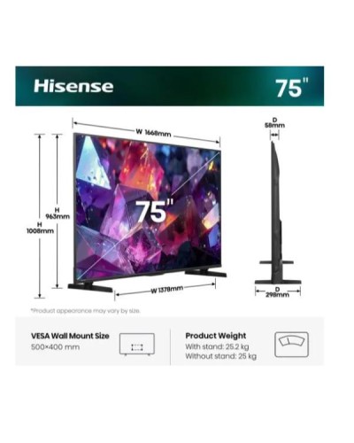 75 E79S PRO QLED 4K ULTRA HD SMART VIDAA REFRESH RATE 144HZ
