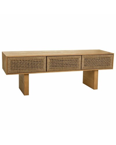 Table d'appoint Alexandra House Living Marron Corde Bois d'épicéa Bois de paulownia 36 x 45 x 130 cm