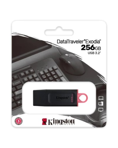 256GB USB3.2 Gen1 DataTraveler Exodia