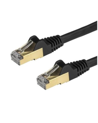 Cavo di Rete Schermato Cat6a STP da 50cm - Nero