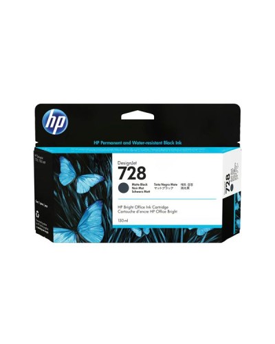 Cartuccia inchiostro nero opaco HP DesignJet 728 da 130 ml