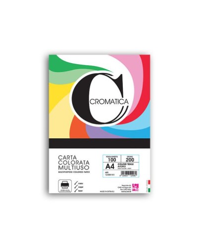 CARTA CROMATA TENUE 100FG A4 200G