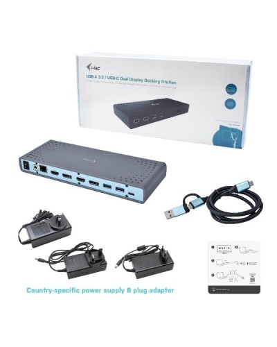 Docking station Universale USB 3.0/USB-C per 2 Monitor 5K (2xDP, 2xHDMI), 6x USB 3.0