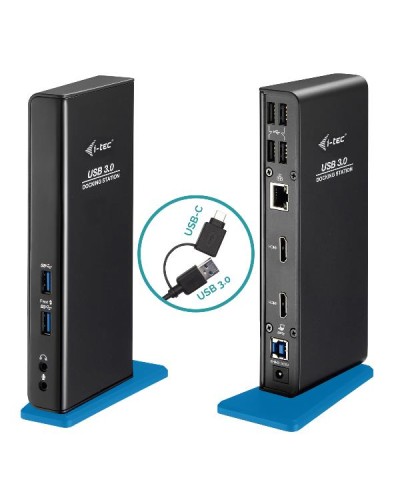Docking Universale USB 3.0/ USB-C - Doppio Monitor (2 Monitor: 2xHDMI), 6xUSB, RJ45