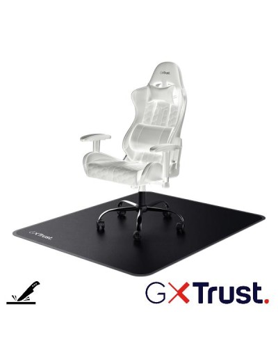 TAPPETO SOTTOSEDIA PROTEGGI PAVIMENTO 120 x 99 CM PER SEDIA CON RUOTE - TRUST GXT 715 NERO