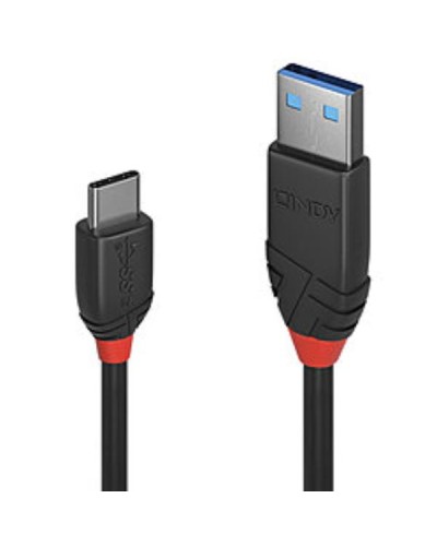 Cavo USB 3.2 Tipo A a C, 10Gbit/s, Black Line, 0.15m
