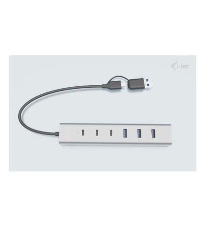HUB UNIVERSALE USB-C / USB-A di Ricarica a 7 Porte USB: 3x USB-C, 4x USB-A