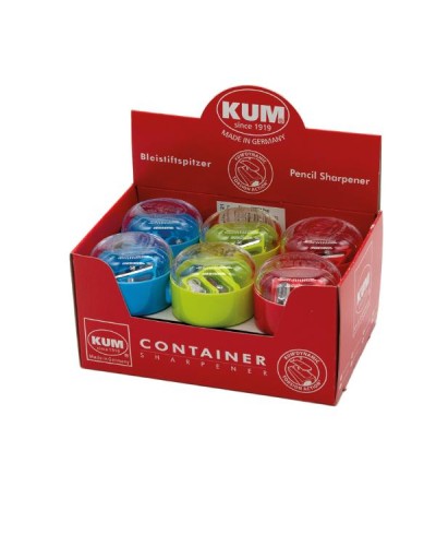 Temperamatite in plastica doppio foro con contenitore