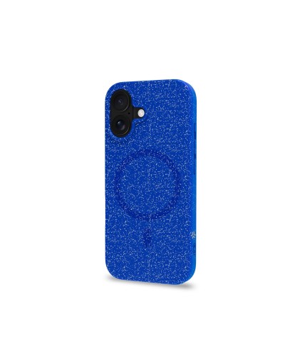 Cover iPhone 17 Glitterata Blu con Magsafe