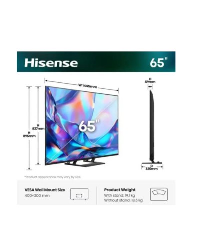 65 A79S QLED 4K ULTRA HD SMART VIDAA - STAND CENTRALE