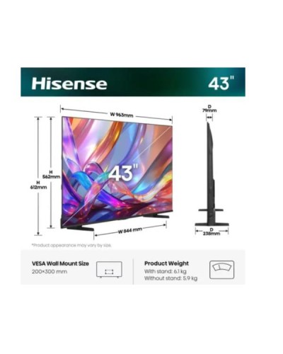 43 E79S QLED 4K ULTRA HD SMART VIDAA