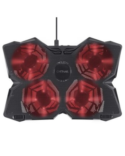 SUPPORTO/RIALZO CON 4 VENTOLE DI RAFFREDDAMENTO PER LAPTOP FINO 17.3" - TRUST GXT 278 YOZU - NERO