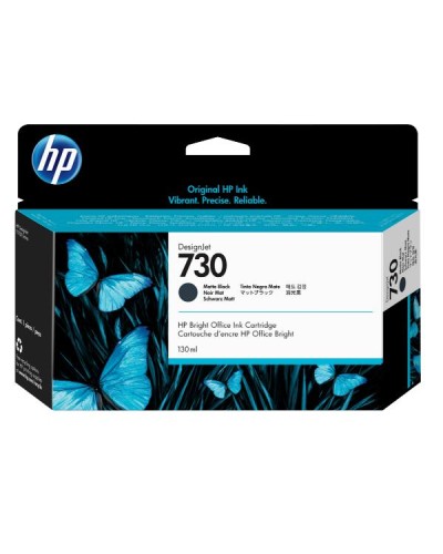 HP 730 130-ML MATTE BLACK INK CRTG