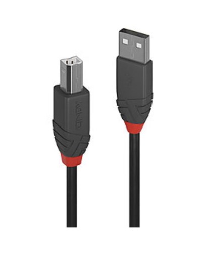 Cavo USB 2.0 Tipo A a B Anthra Line, 0.2m