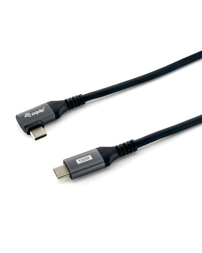EQUIP - CAVO USB 2.0 da C a C 90°, M/M, PD 100W, 1.0m