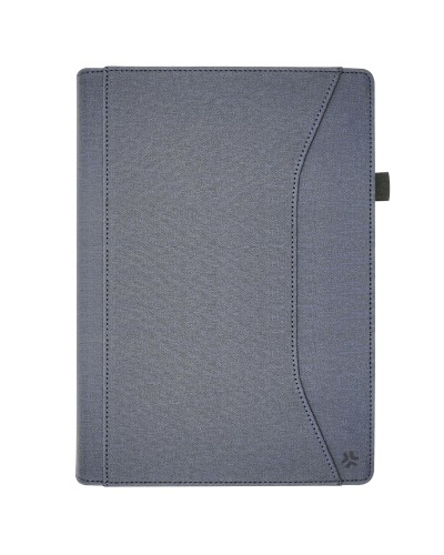 UNIFOLIOTAB11- Custodia universale a libro colore blu funzione stand con banda elastica di chiusura esterna compatibile con i T