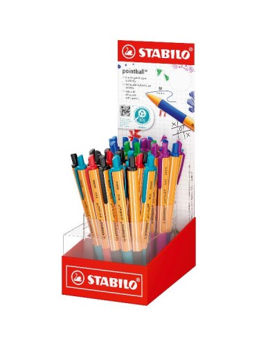 PENNA A SFERA POINTBALL - Espositore 38 penne