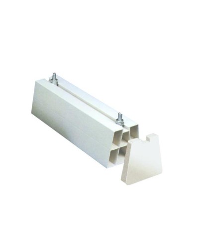 SUPPORTO ANTIVIBRANTE A PAVIMENTO "FERRARI" - TRAPEZOIDALE - PORTATA MAX 300KG - H: 80 L: 350 P: 80MM