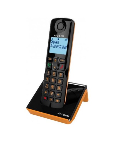ALCATEL S280 Solo Orange - Telefono Cordless Vivavoce